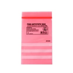 Antistat Pink Antistatic Bag, Grip Seal:Specialty Lab Equipment, Instruments,